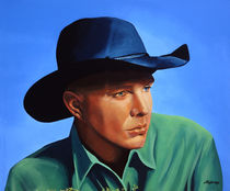 Garth Brooks painting by Paul Meijering