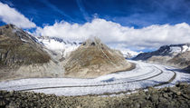 Gletscher pur - Aletschgletscher Schweizer Alpen Schweiz von Matthias Hauser