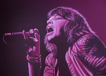 Mick Jagger painting 2 von Paul Meijering