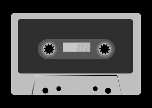 Cassette-pop-music-black-and-white