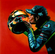 Valentino Rossi portrait by Paul Meijering