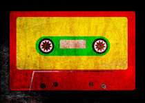 Grunge Reggae Cassette Tape - Cool Retro Music Prints von Denis Marsili