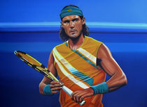 Rafael Nadal painting von Paul Meijering
