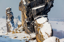 Teufelsmauer bei Thale im Winter von Daniel Kühne