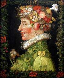 Spring, from a series depicting the four seasons by Giuseppe Arcimboldo