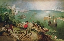 Landschaft mit dem Sturz des Ikarus von Pieter Brueghel the Elder