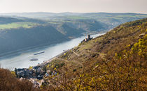 Panorama Mittelrhein bei Kaub (7neu) by Erhard Hess