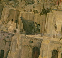 The Tower of Babel, detail of construction work by Pieter Brueghel the Elder