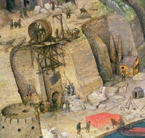 Der Turmbau zu Babel, Detail von Pieter Brueghel the Elder