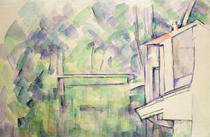 Mühle am Fluss von Paul Cezanne