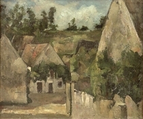 Kreuzung an der Rue Remy, Auvers von Paul Cezanne