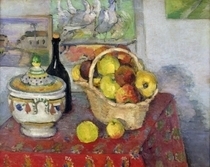 Stillleben mit Schüssel von Paul Cezanne
