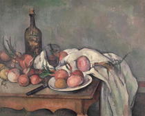 Stillleben mit Zwiebeln von Paul Cezanne