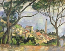 The Sea at l'Estaque by Paul Cezanne
