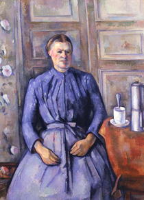 Frau mit Kaffeetasse  von Paul Cezanne