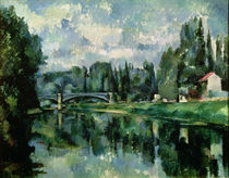 Die Ufer der Marne bei Creteil von Paul Cezanne
