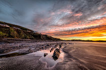 Winter sunrise, Saunton Sands von Dave Wilkinson