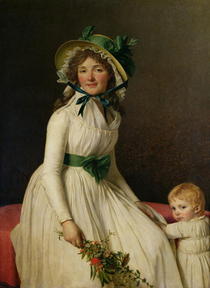 Madame Pierre Seriziat with her Son, Emile by Jacques Louis David