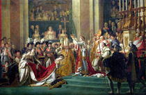 Die Segnung Napoleons und Krönung von Kaiserin Josephine von Jacques Louis David