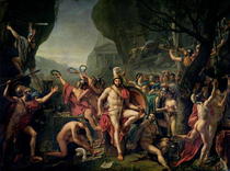Leonidas an den Thermopylen von Jacques Louis David