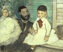 Comte Le Pic und seine Söhne von Edgar Degas