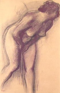 Stehender Frauenakt von Edgar Degas