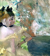 Dancers in the wings von Edgar Degas