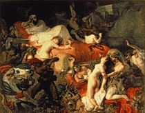 Der Tod des Sardanapal von Ferdinand Victor Eugèn  Delacroix