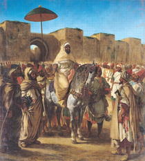 Muley Abd-ar-Rhaman, Sultan von Marokko  von Ferdinand Victor Eugèn  Delacroix