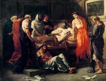 Tod des Marc Aurel (Studie) von Ferdinand Victor Eugèn  Delacroix