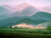 Landscape in the Riesengebirge by Caspar David Friedrich
