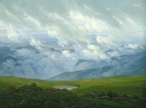 Ziehende Wolken von Caspar David Friedrich