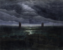 Meeresufer im Mondschein von Caspar David Friedrich