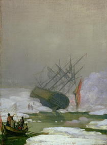 Schiff im Eismeer von Caspar David Friedrich