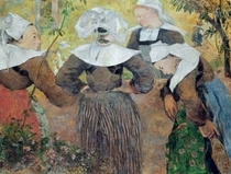 Vier bretonische Frauen von Paul Gauguin