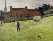 Heuernte in der Bretagne von Paul Gauguin
