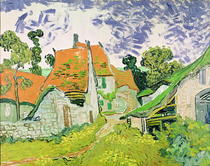 Straße in Auvers-sur-Oise von Vincent Van Gogh
