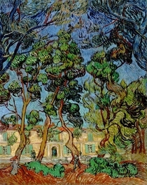 Trees in the Garden of St. Paul`s Hospital by Vincent Van Gogh