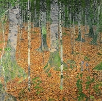 The Birch Wood by Gustav Klimt