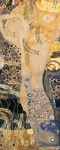 Water Serpents I by Gustav Klimt