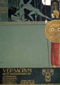 Cover of `Ver Sacrum`, the journal of the Viennese Secession, de von Gustav Klimt