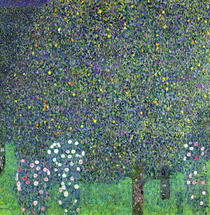 Rosen unter Bäumen von Gustav Klimt