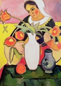 Der Lautenspieler von August Macke