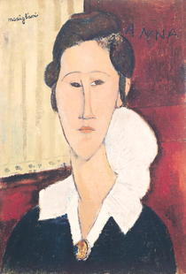 Portrait der Frau Hanka Zborowska von Amedeo Modigliani