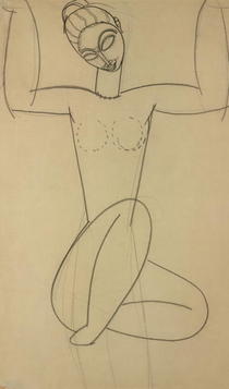 Sitzende Karyatide von Amedeo Modigliani