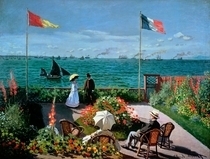 The Terrace at Sainte-Adresse by Claude Monet