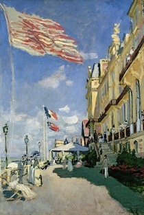 The Hotel des Roches Noires at Trouville von Claude Monet