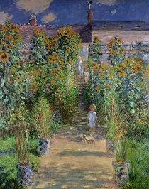Der Garten des Künstlers in Vetheuil von Claude Monet