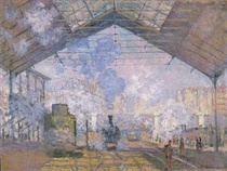 Der Bahnhof von St. Lazare von Claude Monet