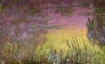 Wasserlilien bei Sonnenaufgang von Claude Monet